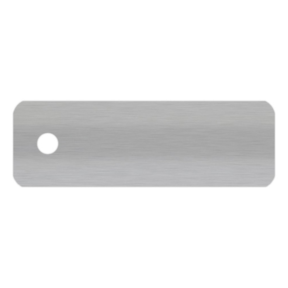 Échantillon lame pour store vénitien en aluminium sur mesure | 25 mm / 7344 argenté / mat Échantillon lame pour store vénitien en aluminium sur mesure | 25 mm / 7344 argenté / mat