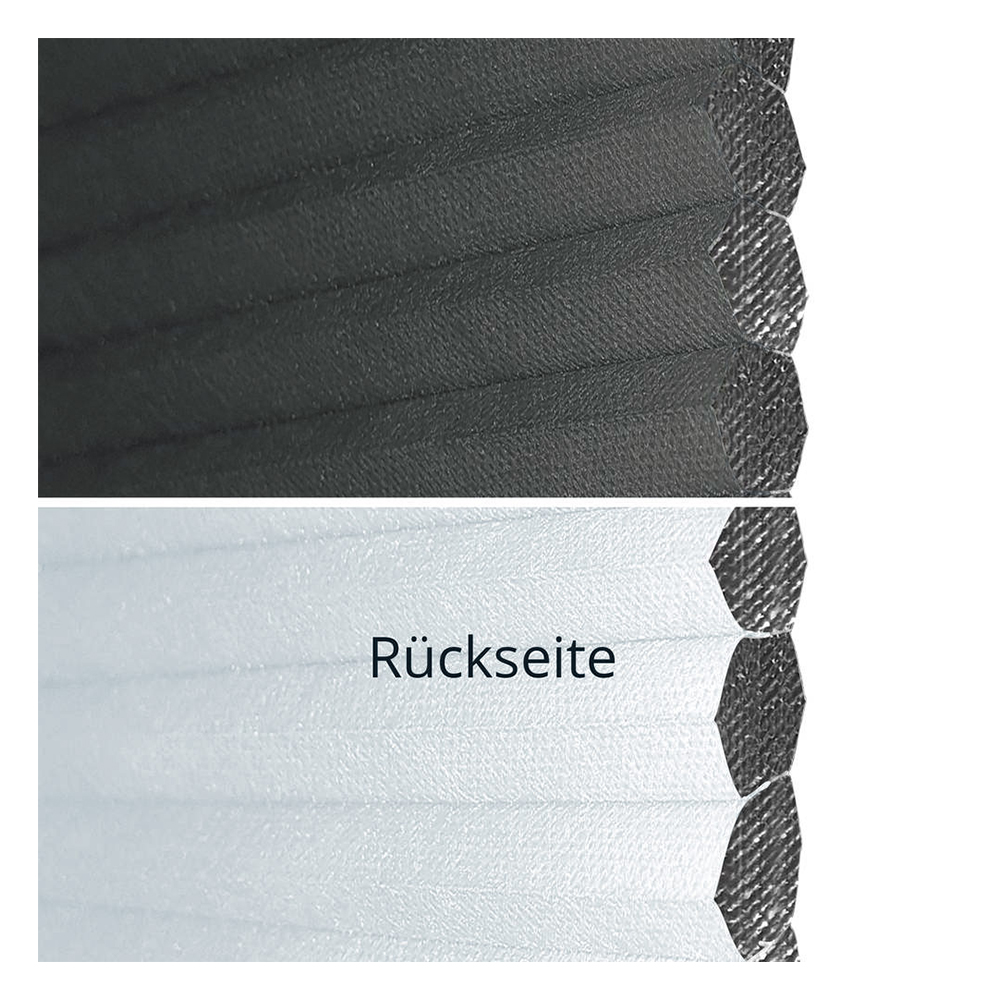 Échantillon tissu pour store plissé sur mesure 70065 noir / occultant / Neo RD