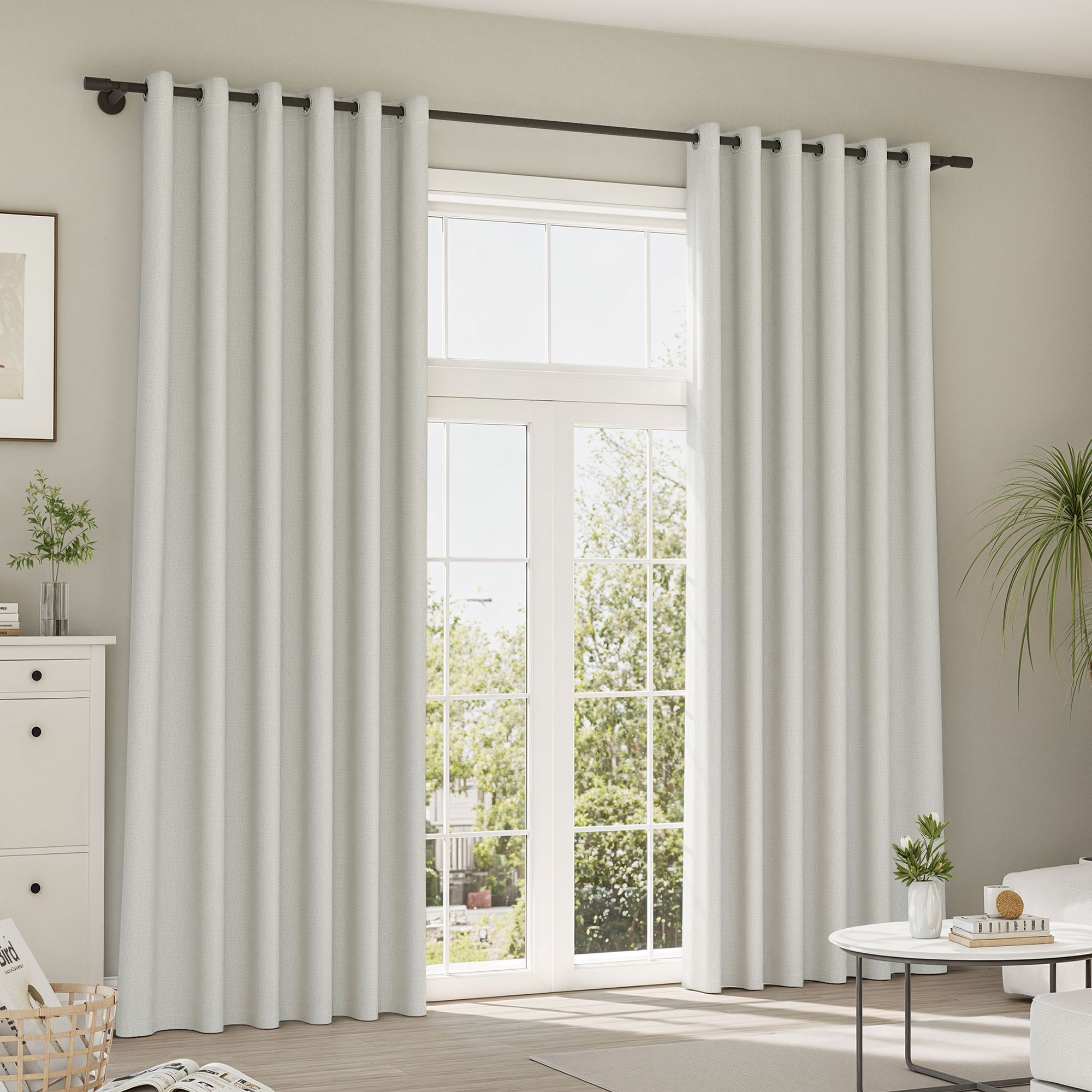 Rideaux et voilages Pure Line | Structur, obscurcissement total, blanc
