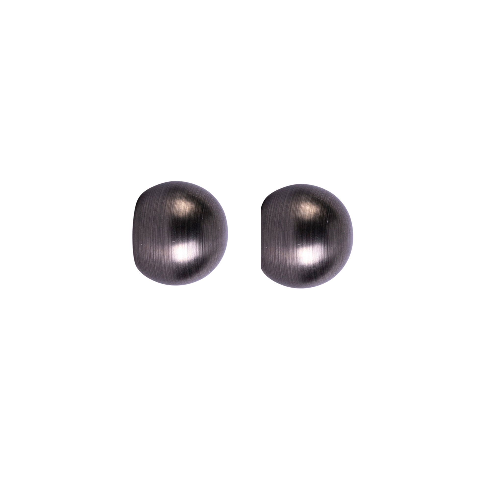 Embout pour tringle à rideau | ⌀ 19 mm, anthracite brossé, Boule, 2 pièces