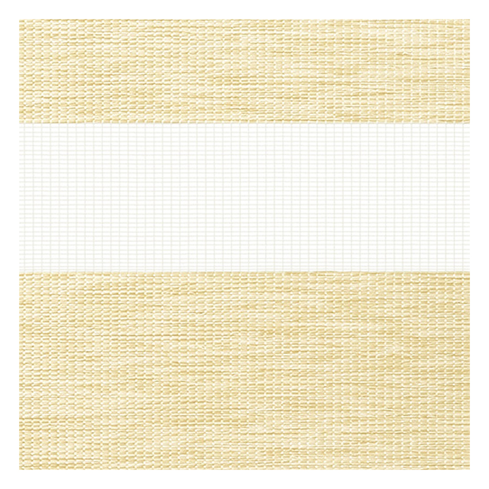 Échantillon tissu pour store enrouleur jour nuit sur mesure | A402 beige-crème / translucide / Madera