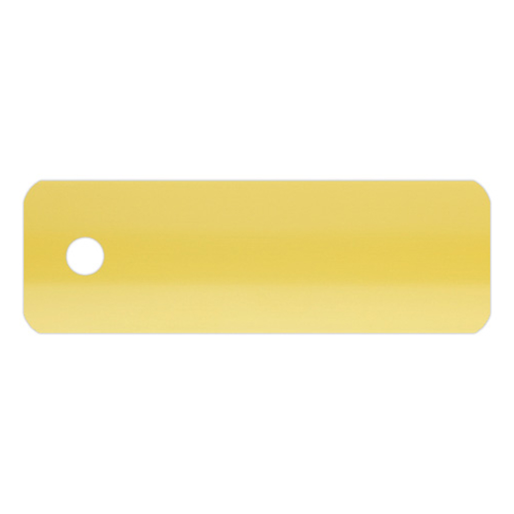 Échantillon lame pour store vénitien en aluminium sur mesure | 25 mm / 518 jaune / mat Échantillon lame pour store vénitien en aluminium sur mesure | 25 mm / 518 jaune / mat