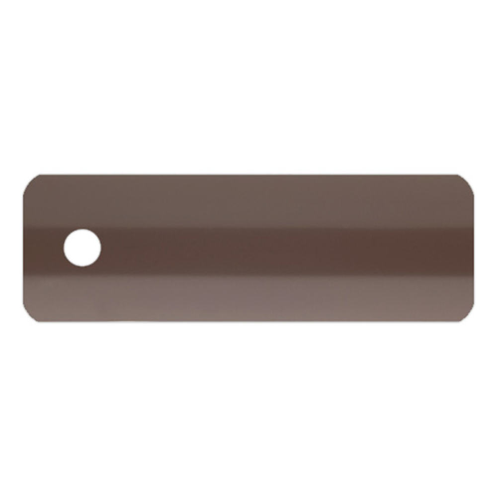 Échantillon lame pour store vénitien en aluminium sur mesure | 25 mm / 2017 brun / brillant Échantillon lame pour store vénitien en aluminium sur mesure | 25 mm / 2017 brun / brillant