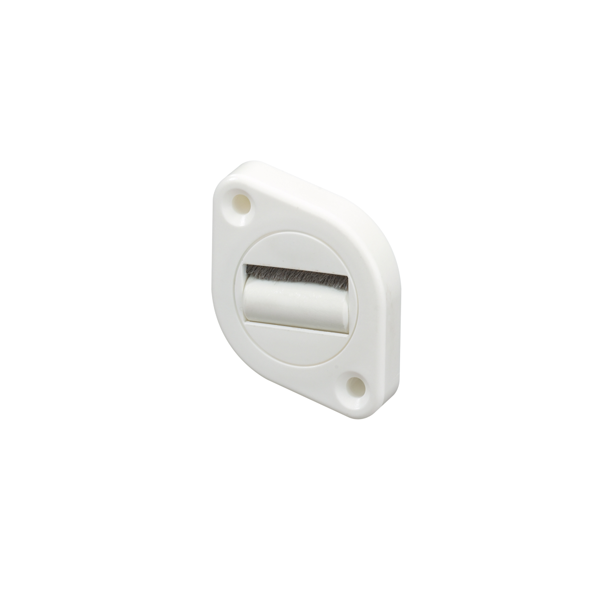 Guide-sangle orientable avec brosse intégrée | incl. rouleau guide, blanc