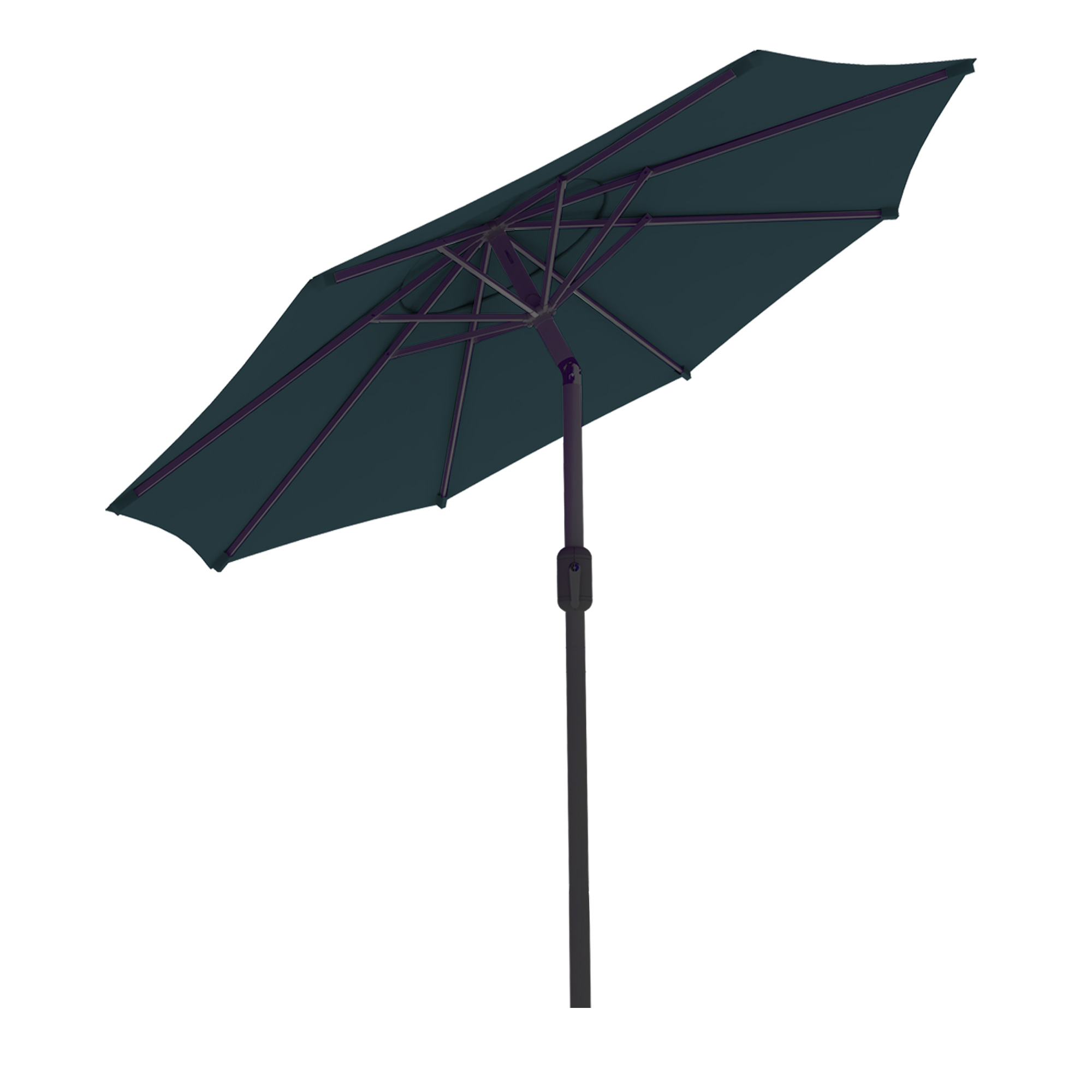 Parasol interpara | 3,5 m, rond, vert | armature, anthracite