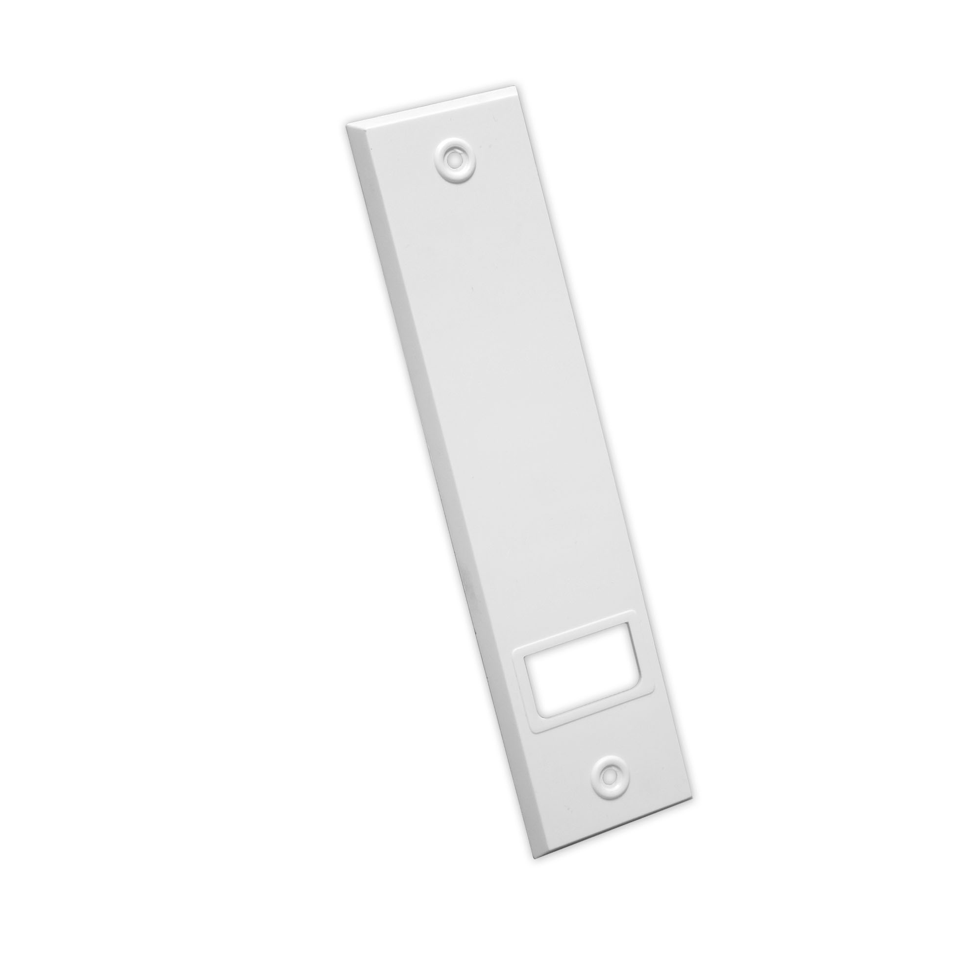 Plaque de recouvrement pour enrouleur à sangle encastré / à engrenage | Plastique / LA: 186 mm / blanc