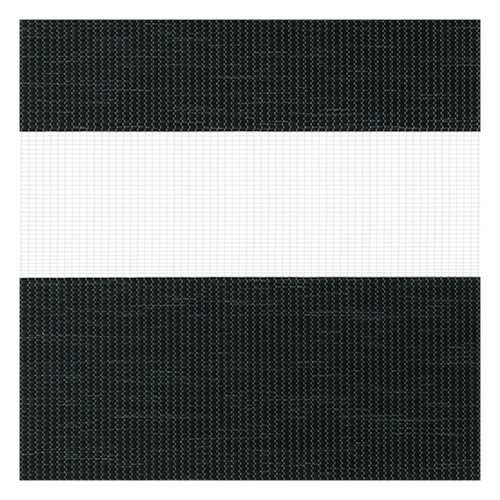 Échantillon tissu pour store enrouleur jour nuit sur mesure | A457 gris-noir / translucide / Pinta