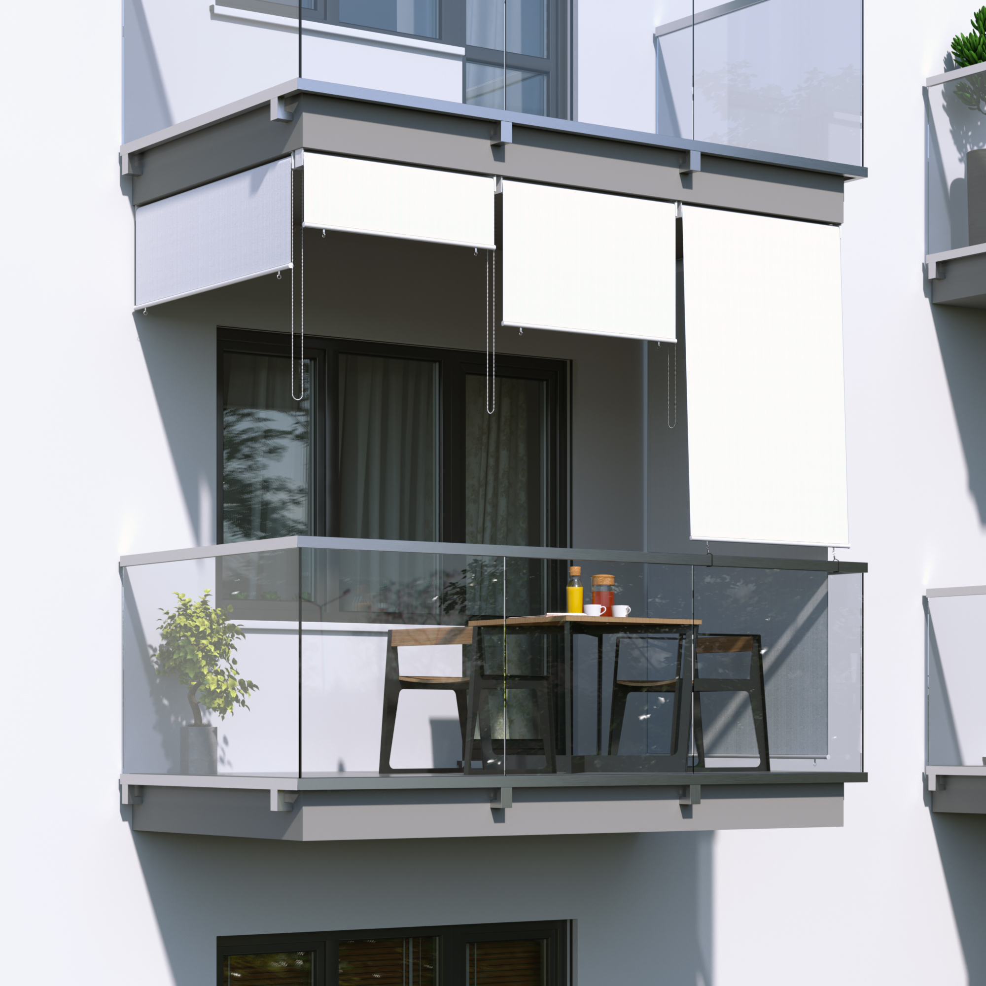 Store extérieur vertical pour balcon (Types au choix)