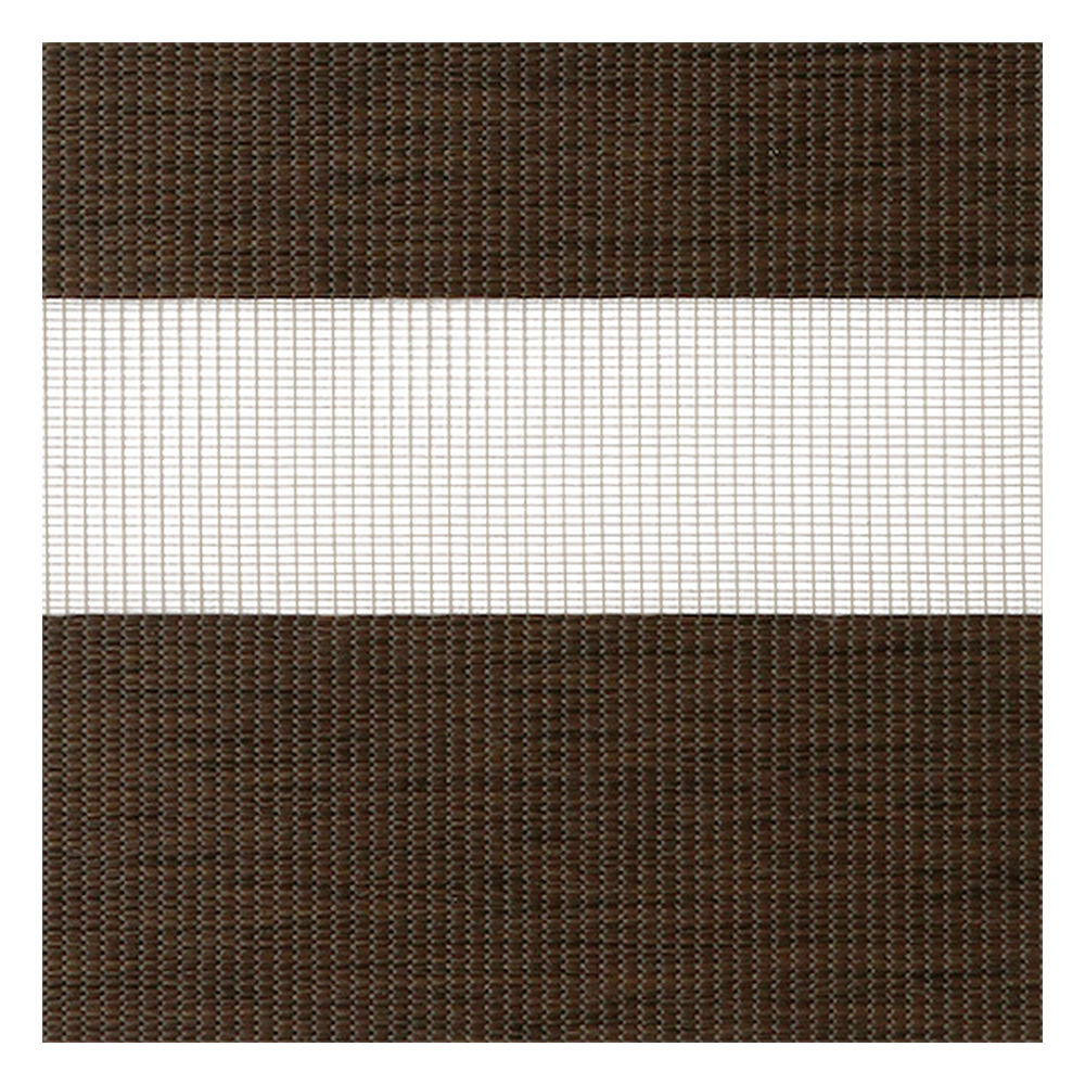 Échantillon tissu pour store enrouleur jour nuit sur mesure | A406 brun / translucide / Madera