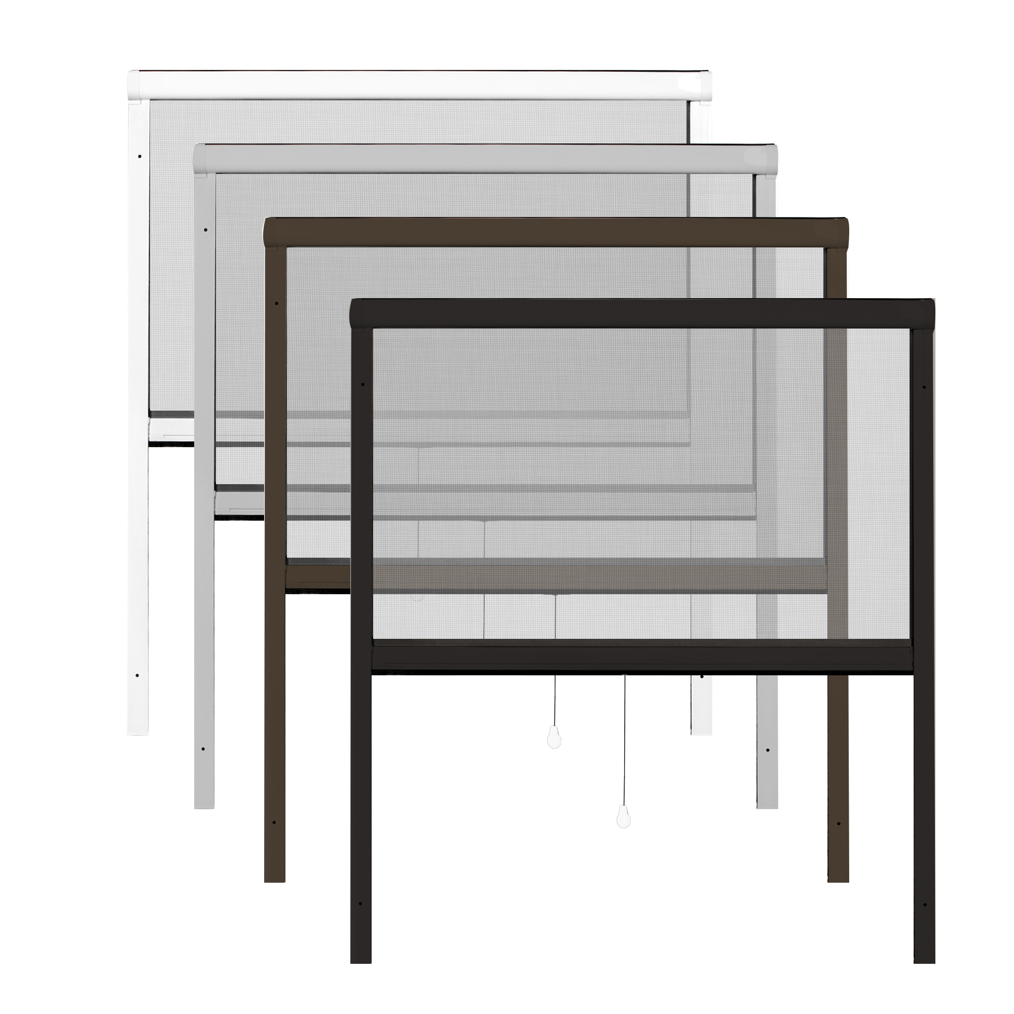 Moustiquaire enroulable verticale 4 en 1 Zanzara (Types au choix)