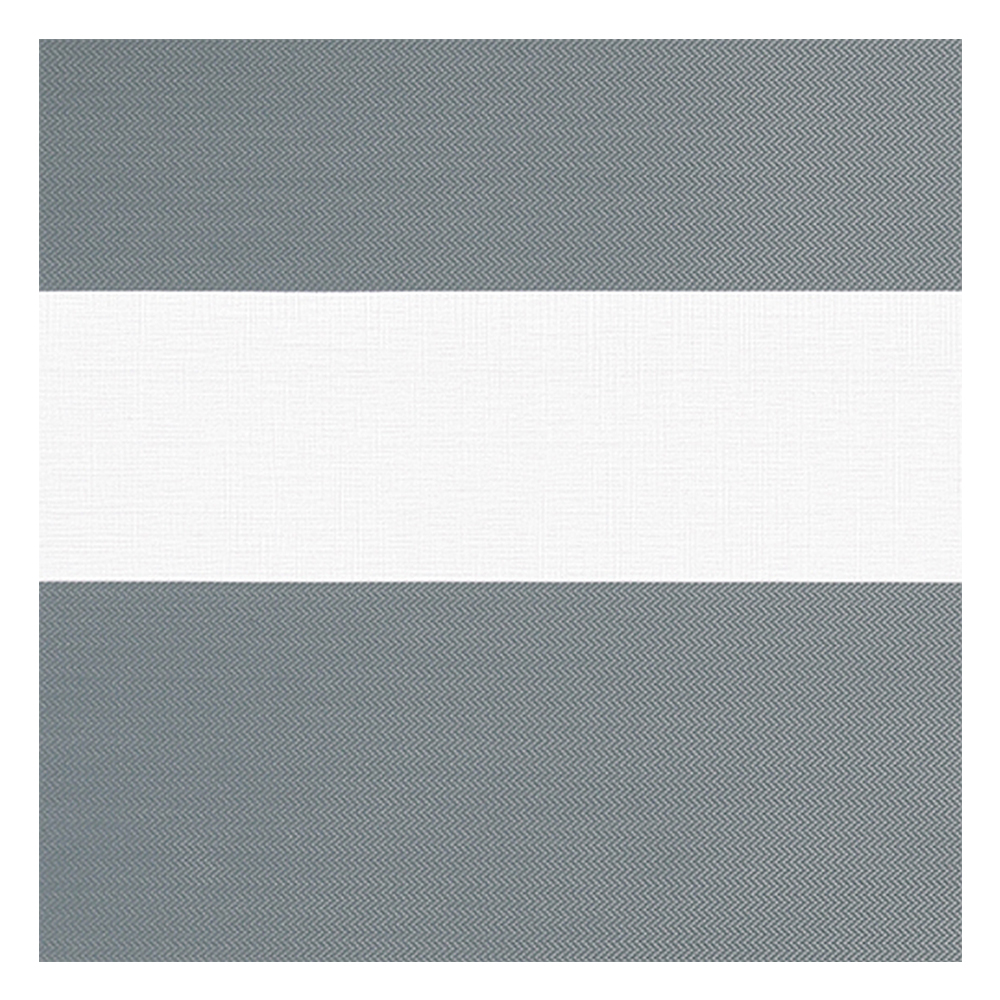 Échantillon tissu pour store enrouleur jour nuit sur mesure | B604 gris-noir / translucide / Solides