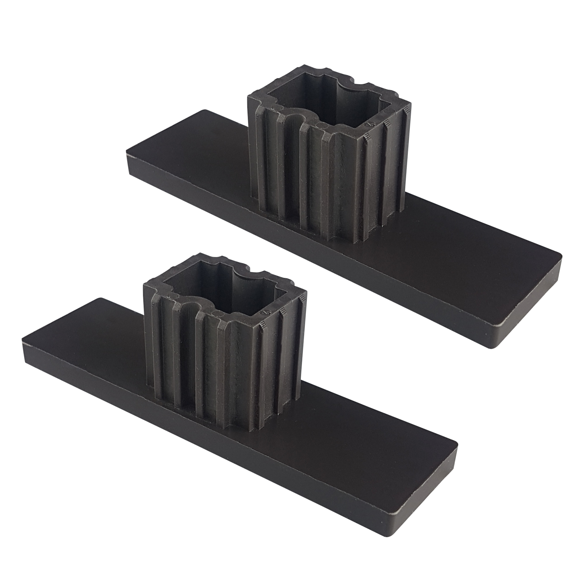 Bouchon pour coulisses de volet roulant PPD 79 (79 x 22 mm) | brun, 2 pièces