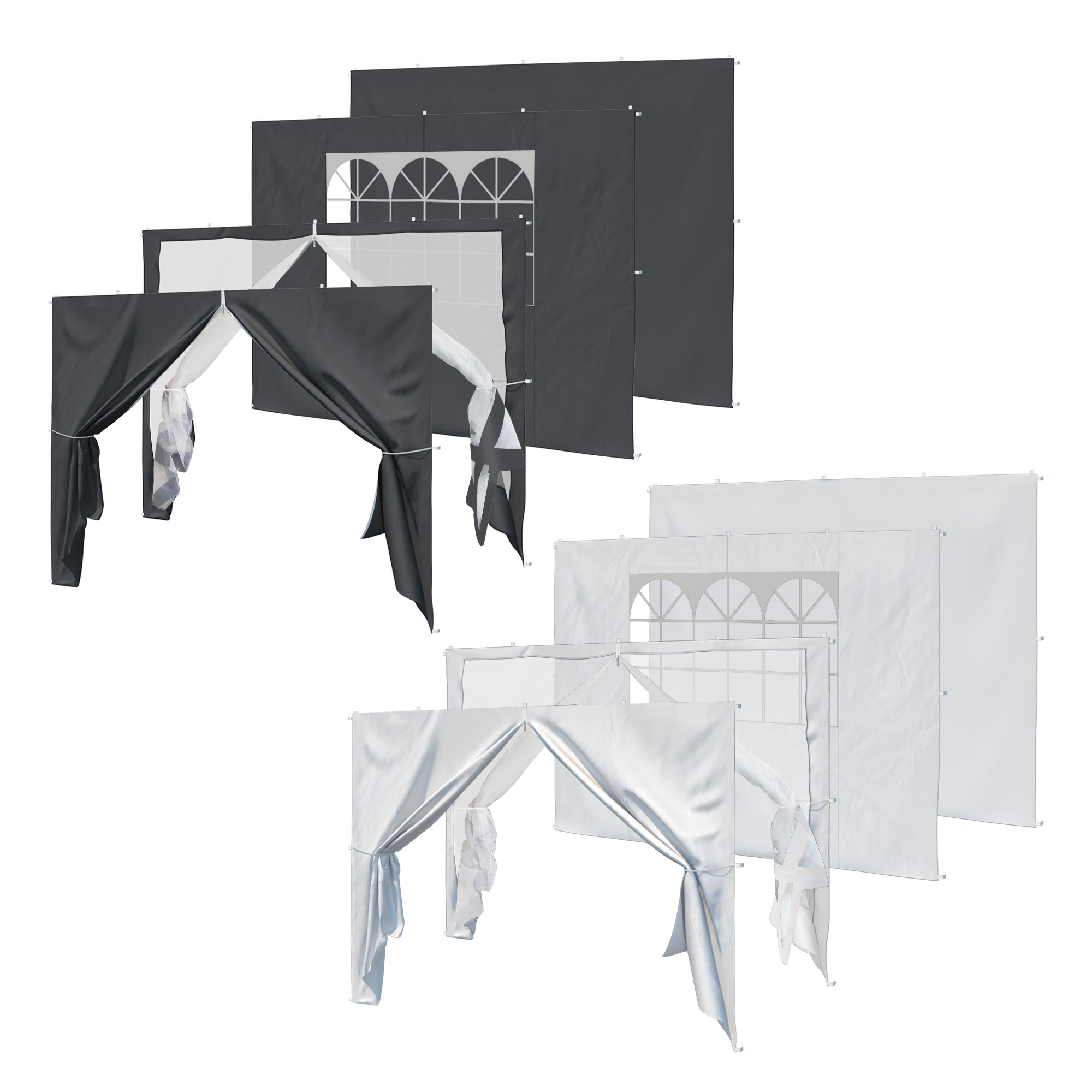 Paroi latérale pour pavillon modulable SP-3 (Types au choix)