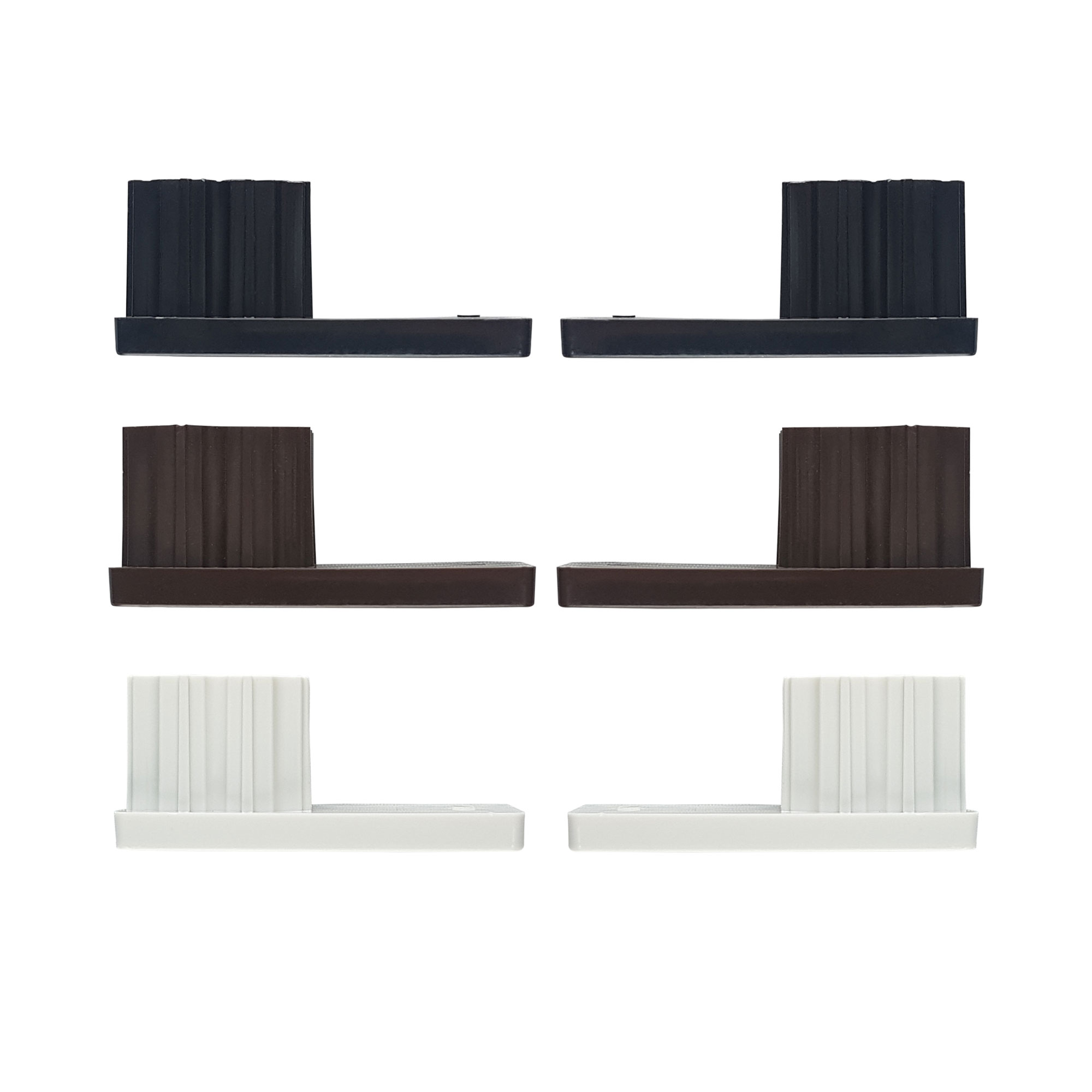 Bouchon pour coulisses de volet roulant PP 53 (53 x 22 mm) (Types au choix)