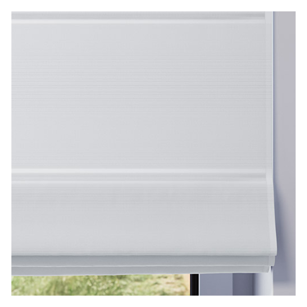 Échantillon tissu pour store bateau sur mesure | 501 blanc / occultant / Roma