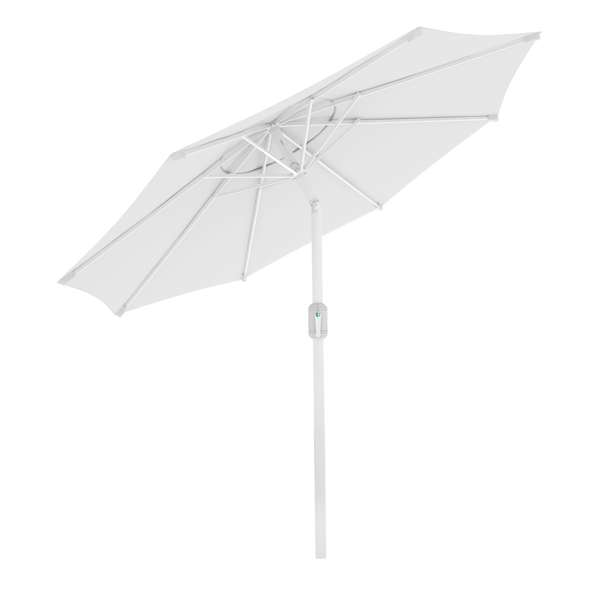 Parasol interpara | 3,5 m, rond, blanc | armature, blanc